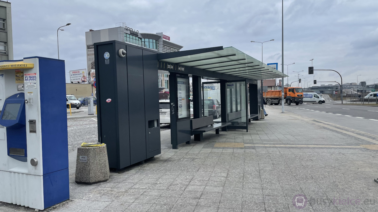 Przystanek autobusowy "Å»elazna" ZTM Kielce